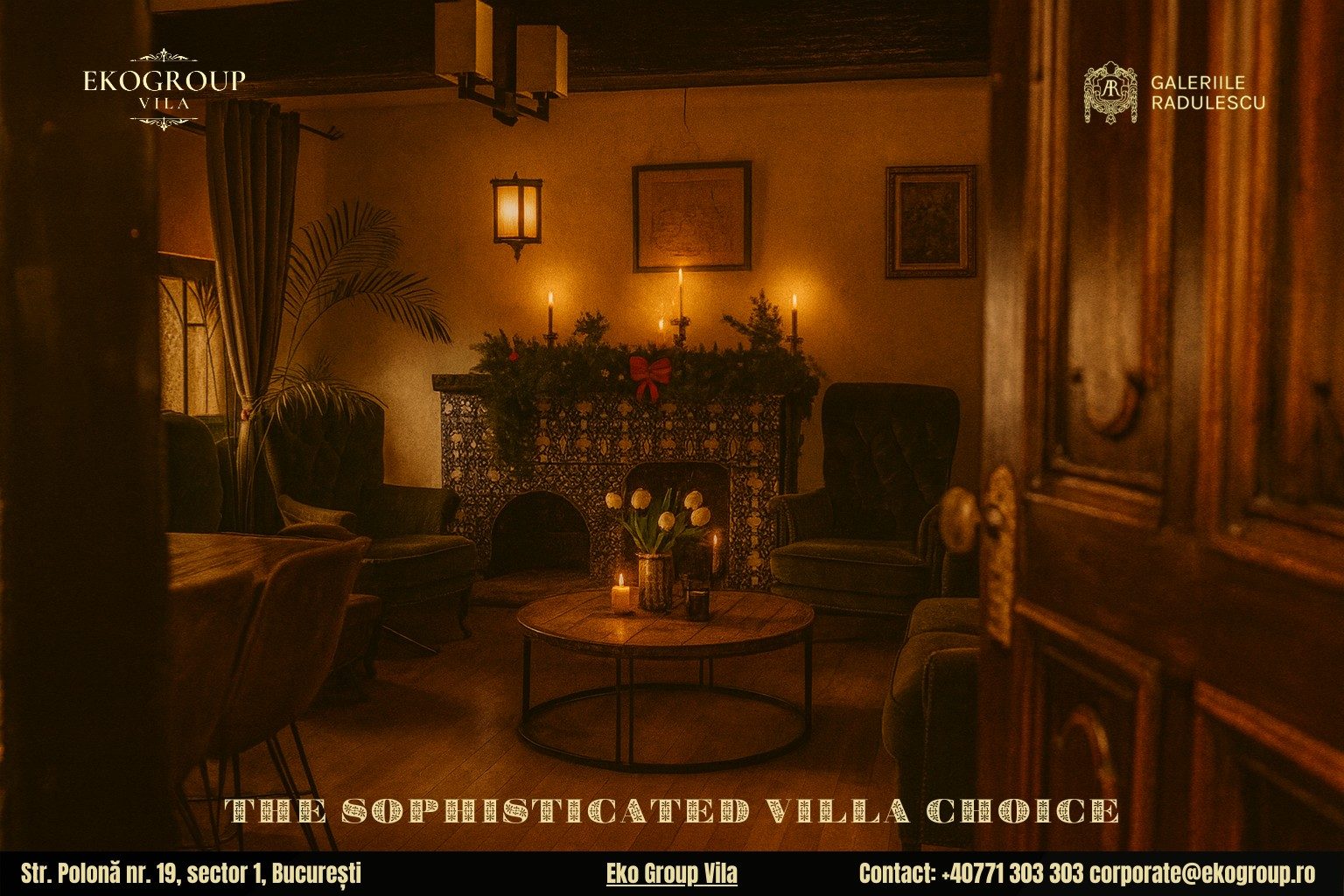 Destinații de Crăciun în București: Eleganța interbelică a Crăciunului anilor ’30 la Eko Group Vila